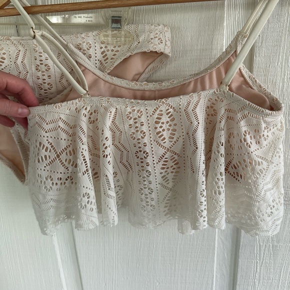 Xhilaration Cream Lace Boho Neutral Bikini Set - Picture 5 of 6